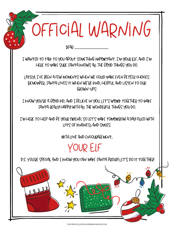 Elf On The Shelf Bad Behavior Letter Modernmomlife elf-on-the-shelf-bad-behavior-letter-modernmomlife
