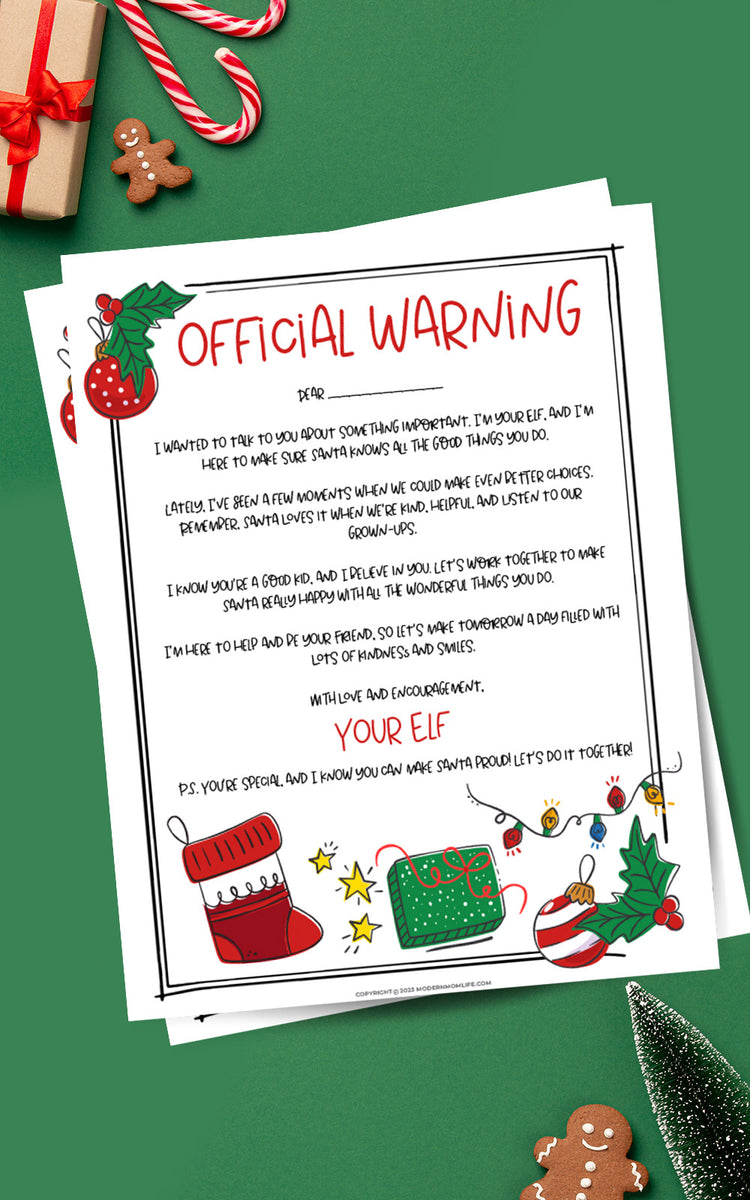 Elf on the Shelf Bad Behavior Letter – modernmomlife elf-on-the-shelf-bad-behavior-letter-modernmomlife