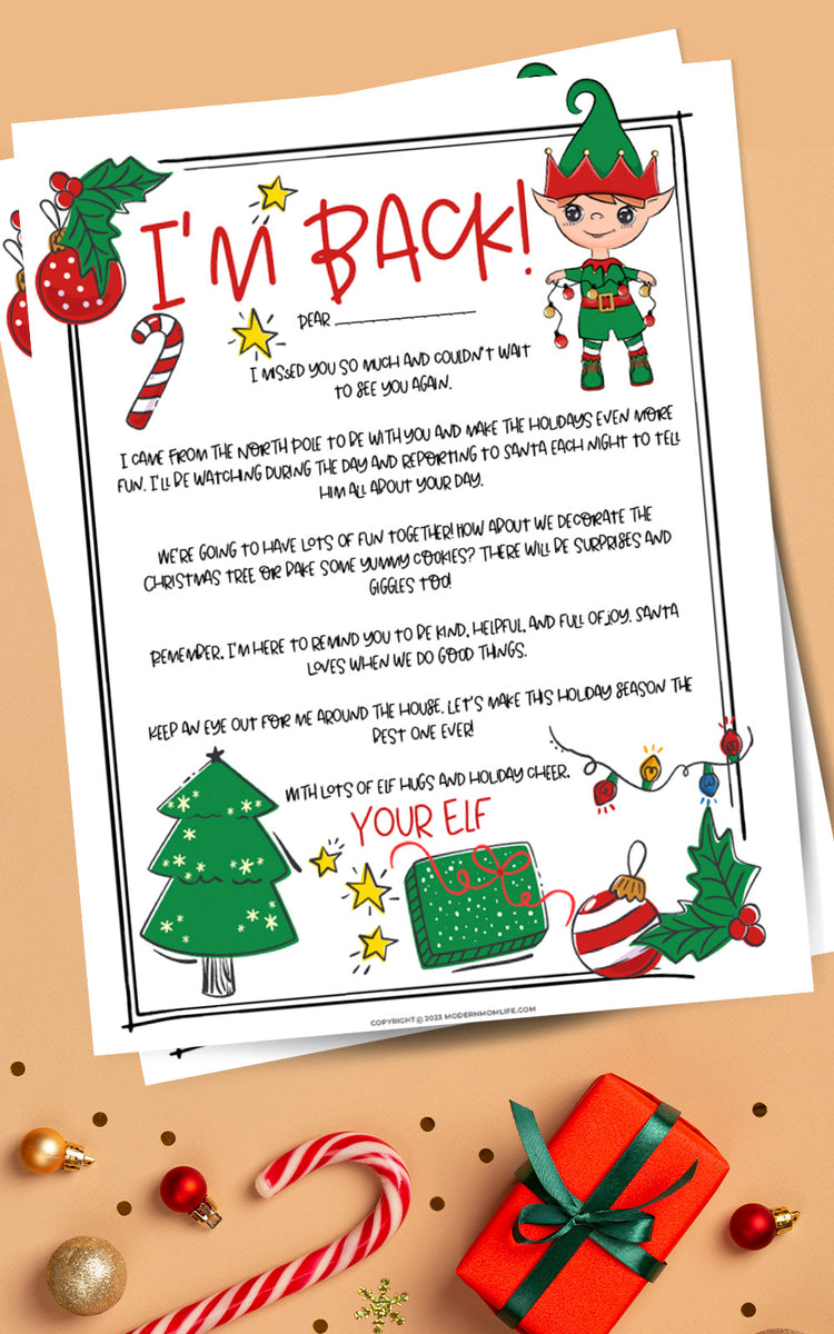 Elf Welcome Letter Modernmomlife Elf Welcome Letter Modernmomlife