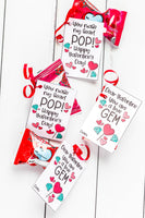 Ring Pop  Valentine's Printable Tags