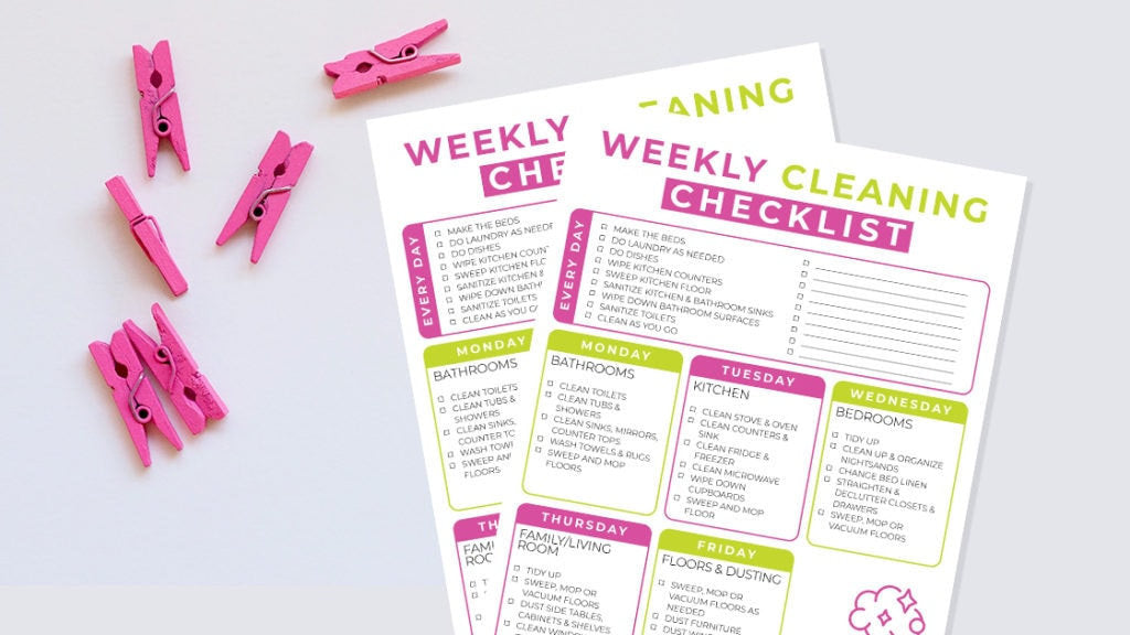 Weekly Kitchen Cleaning Checklist