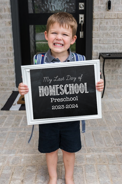 2023-2024 Homeschool Last Day of School Signs