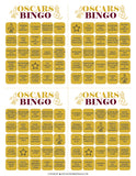 Oscars Bingo Game Cards