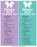 Walt Disney World Challenges and Scavenger Hunts