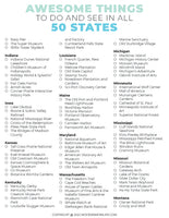 USA Travel Bucket List