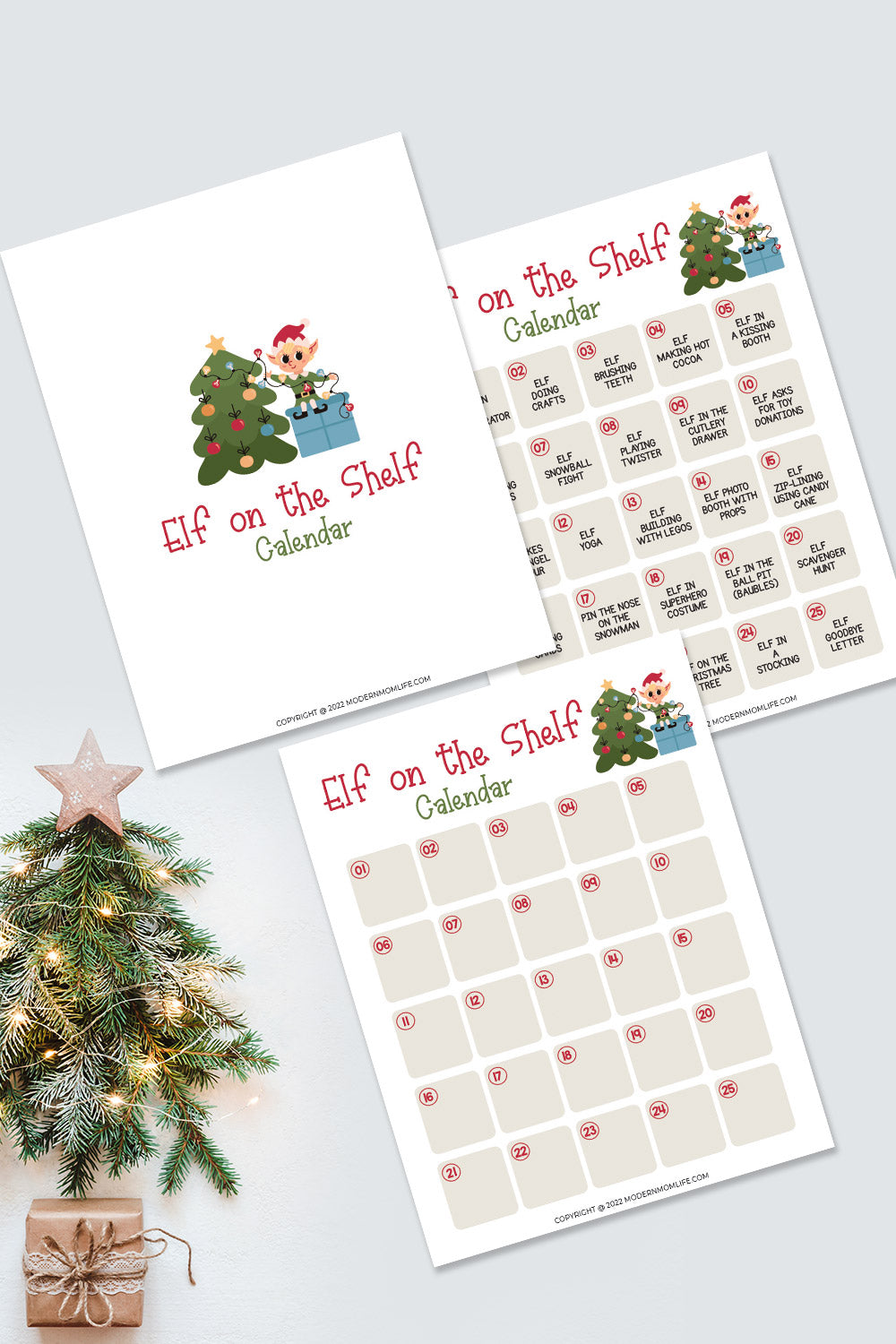 Elf on the Shelf Calendar – modernmomlife elf-on-the-shelf-calendar-modernmomlife
