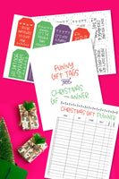 Funny Christmas Gift Tags and Christmas Gift Planner