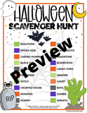 Halloween Scavenger Hunt for Kids