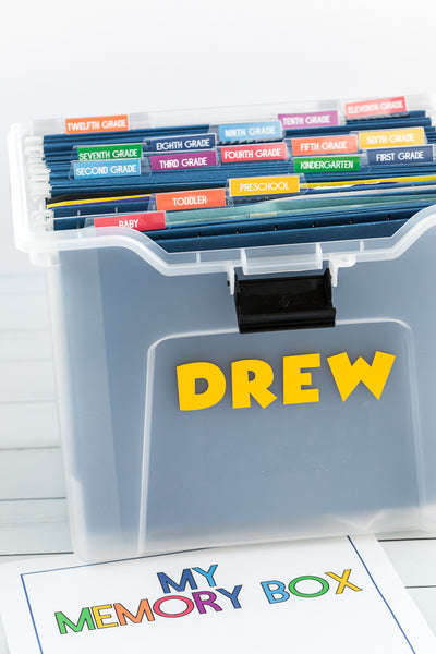 DIY School Memory Box Printables – modernmomlife