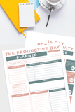 Daily Productivity Planner and Productivity Challenge Calendar