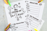 2022 Time Capsule for Kids Worksheets