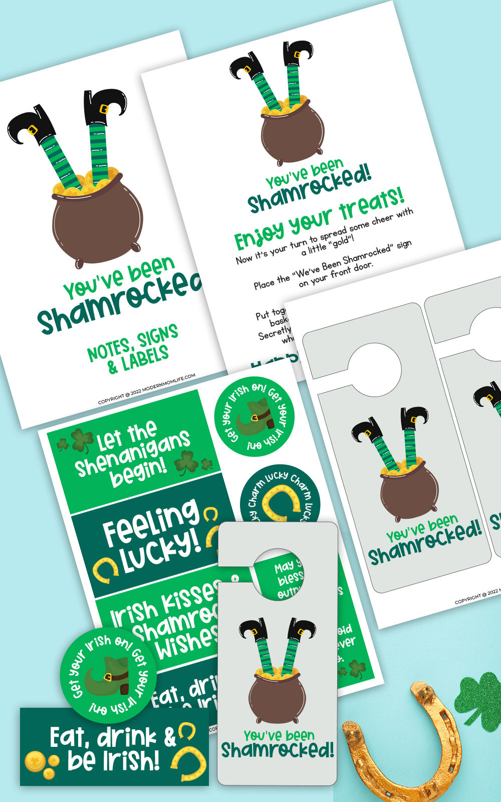 You ve Been st. patrick's day you've been shamrocked game – modernmomlife