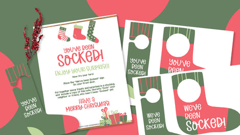 You've Been Socked Christmas Game Printables – modernmomlife