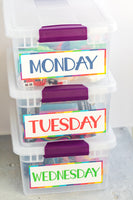 Busy Box Labels