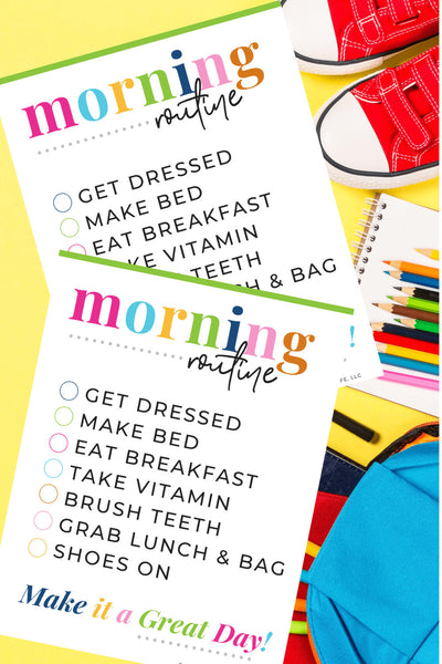 Morning Routine Planner for Kids