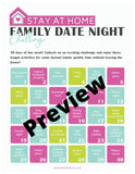 Stay at Home Indoor Activity Calendar for Families