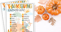 Thanksgiving Scavenger Hunt for Kids