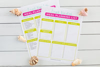 Beach Vacation Meal Planner